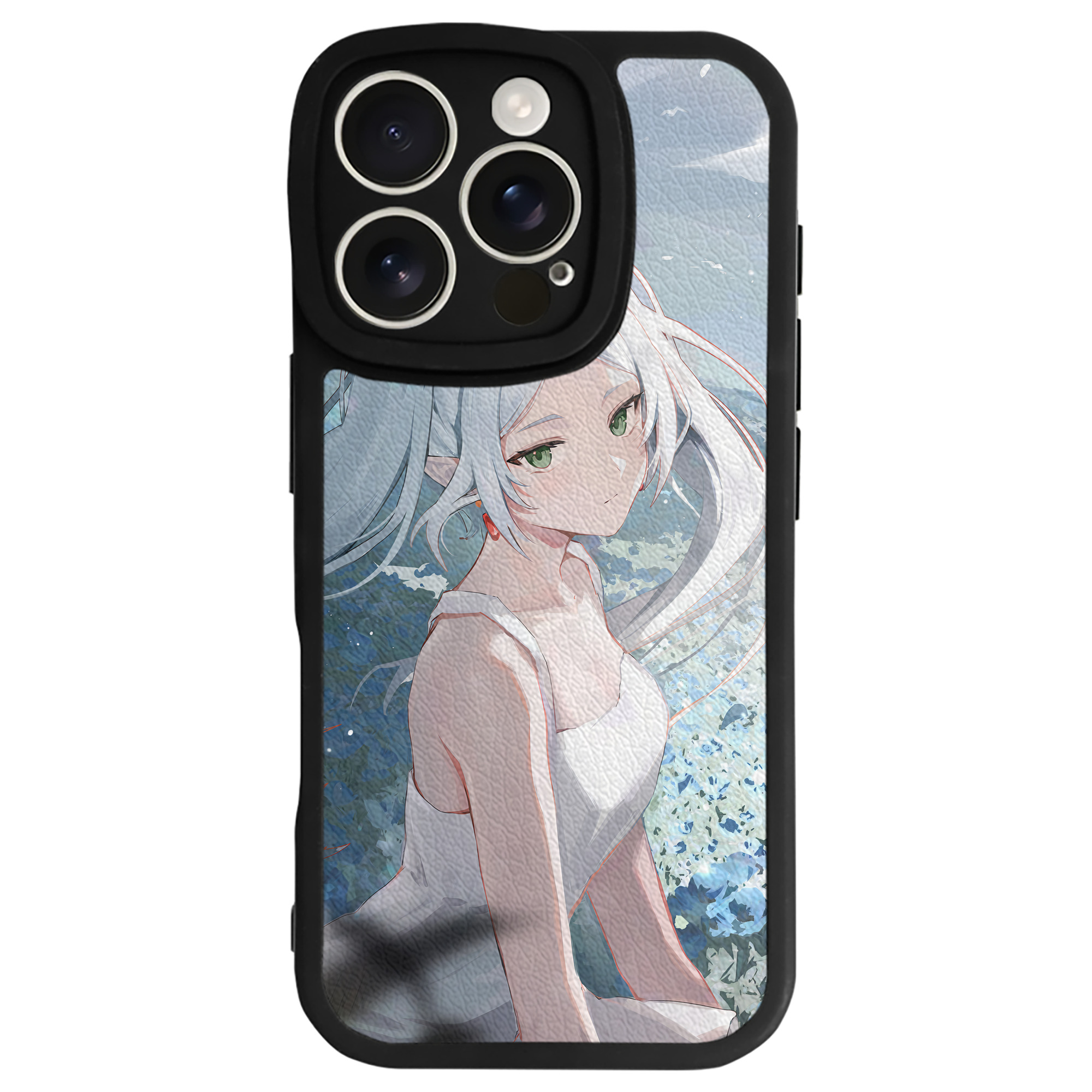 （画像用） 葬送のフリーレン Frieren 【iPhone 16シリーズ対応】シリコンスマホケース（レザー調） 材質：シリコン